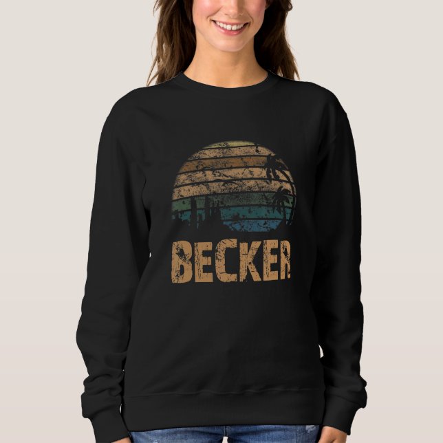 Becker Vintage Sunset Distressed T Shirt (Framsida)