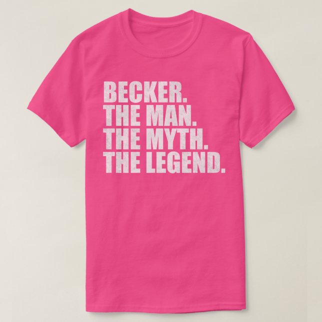 BeckerBecker Family namn Becker efternamn Becker S T Shirt (Design framsida)