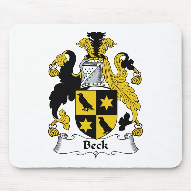 Beckfamiljvapensköld Musmatta (Framsidan)