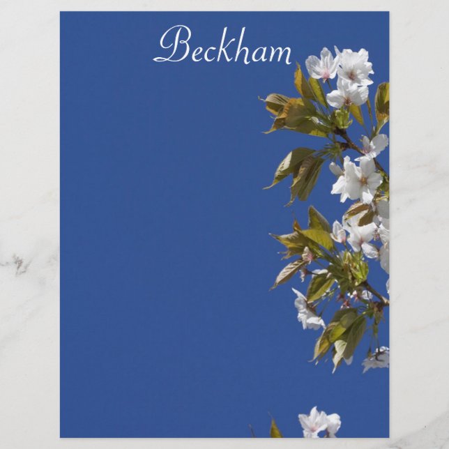 Beckham Blommar Letterhead (Framsida)