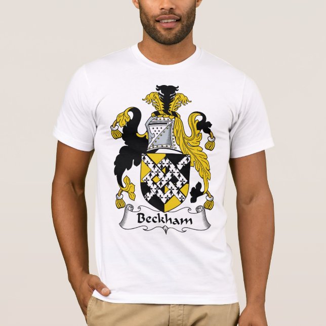 Beckham familjvapensköld t shirt (Framsida)