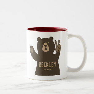 Beckley Väster Virginia Peace Bear Två-Tonad Mugg