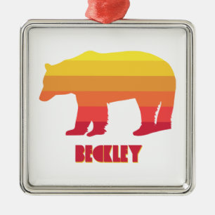 Beckley Väster Virginia Rainbow Bear Julgransprydnad Metall