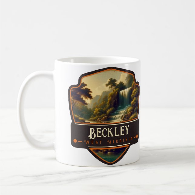 Beckley, West Virginia | Antik Kaffemugg (Vänster)