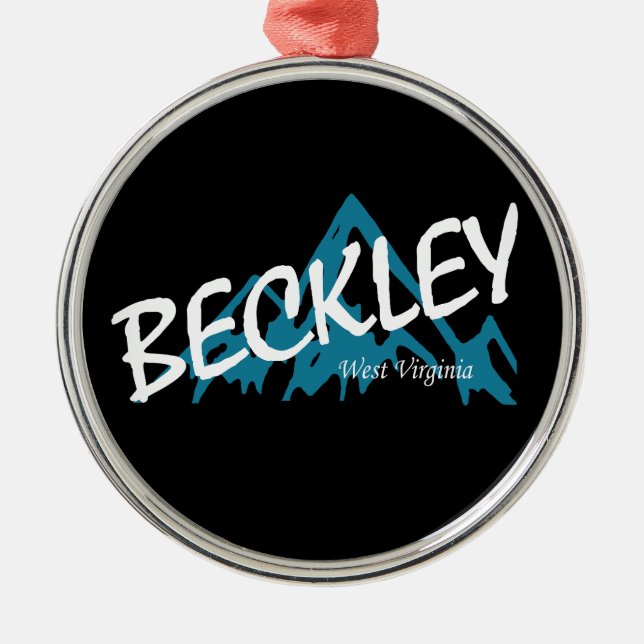 Beckley West Virginia Berg Julgransprydnad Metall (Framsidan)