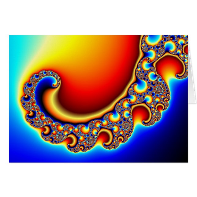 Beckoning - Fractal Hälsningskort (Framsidan Horizontal)