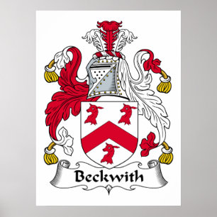 Beckwith familjvapensköld poster