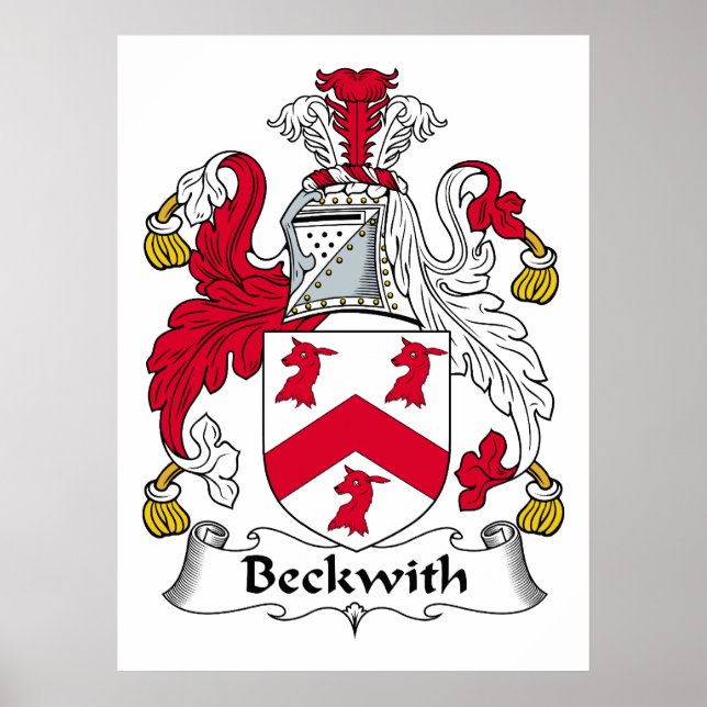 Beckwith Family Crest Poster (Framsidan)
