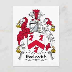 Beckwith Family Crest Vykort