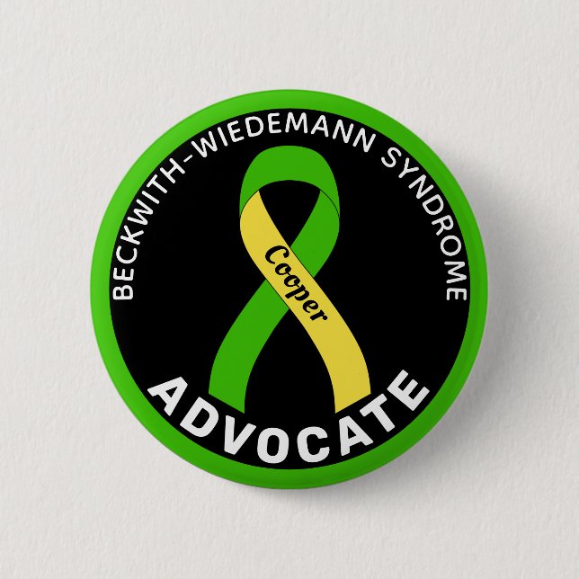 Beckwith-Wiedemann Syndrome Advocate Ribbon Black Knapp (Framsida)