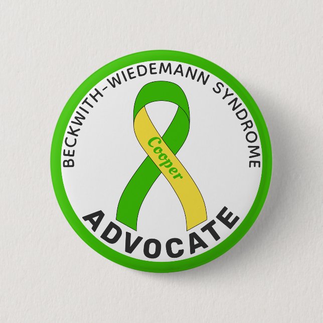 Beckwith-Wiedemann Syndrome Advocate Ribbon White Knapp (Framsida)