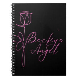 Beckys ängliga logotyp - Spiral fotopatbok Anteckningsbok