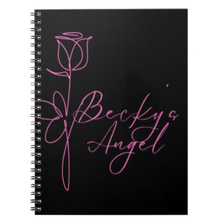 Beckys ängliga logotyp - Spiral fotopatbok Anteckningsbok