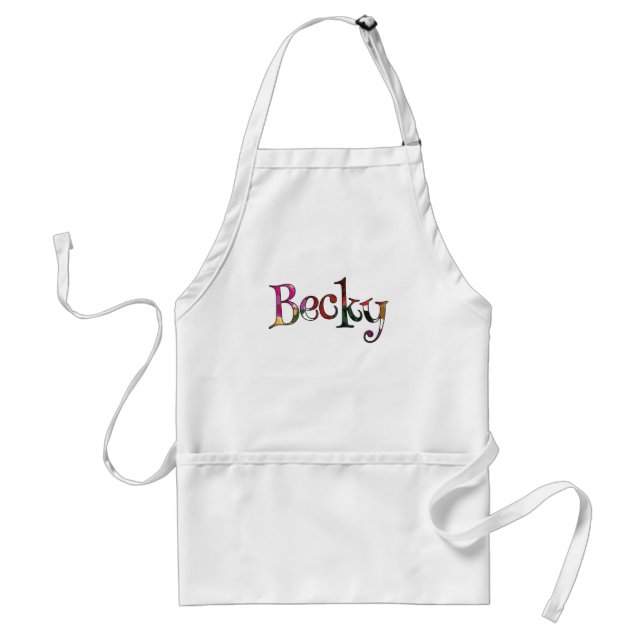 Beckys färgrika roligt förkläde (Framsidan)