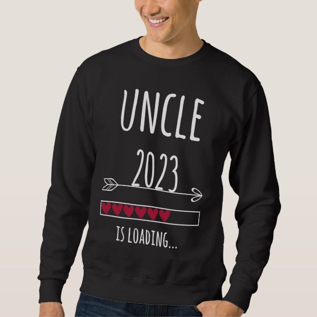 Become Uncle 2023 Pregnancy  Loading Lång Ärmad Tröja (Framsida)