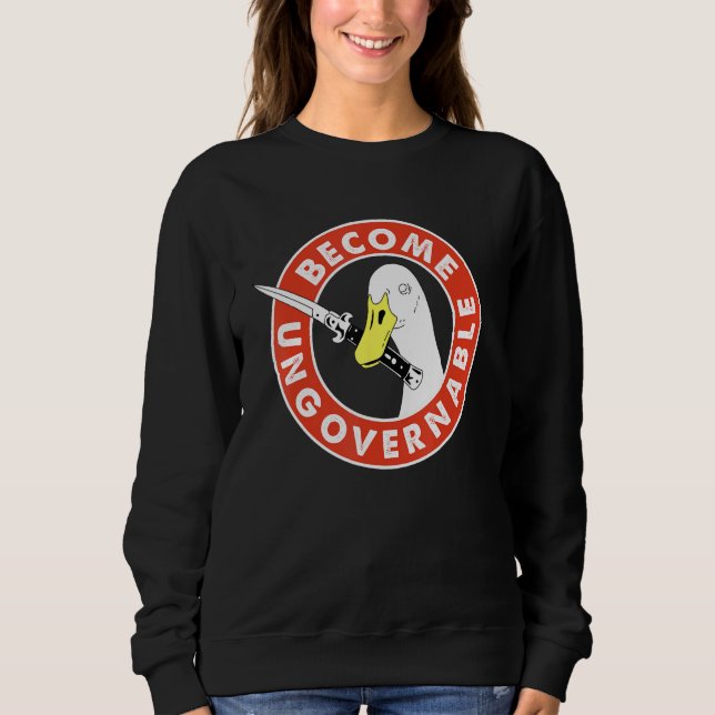 Become Ungovernable Goose Knife Apparel T Shirt (Framsida)