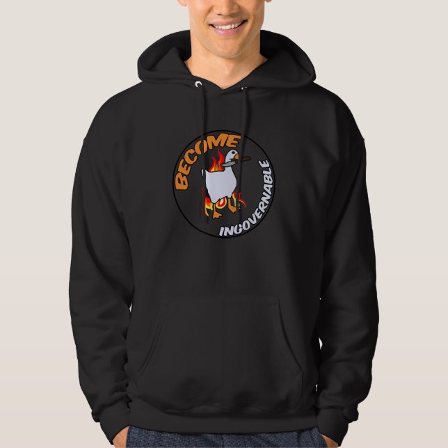 Become Ungovernable Trending  political Meme Hoodie (Framsida)