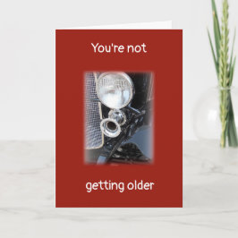 Becoming Older or a Classic? personalized Birthday Kort
