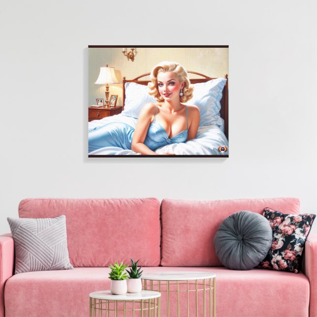 Bed är bara AI-konceptet Bra av Xzendor7 Canvastryck (Insitu (Vardagsrum))