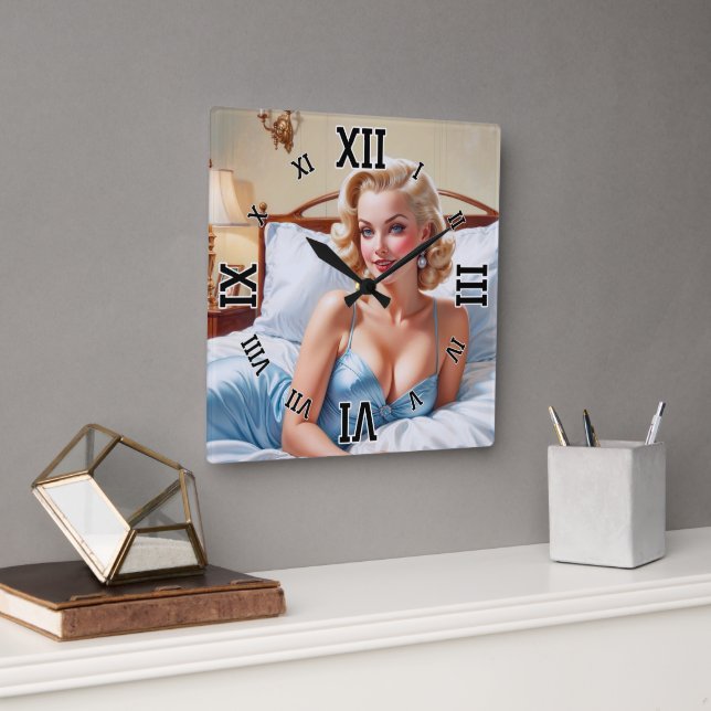 Bed är bara AI-konceptet Bra av Xzendor7 Fyrkantig Klocka (Kontor)