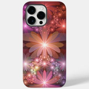 Bed av blommor, färglös shiny-Abstrakt, fractal ko