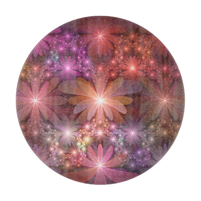 Bed av blommor, färglös shiny-Abstrakt, fractal ko (Framsidan)