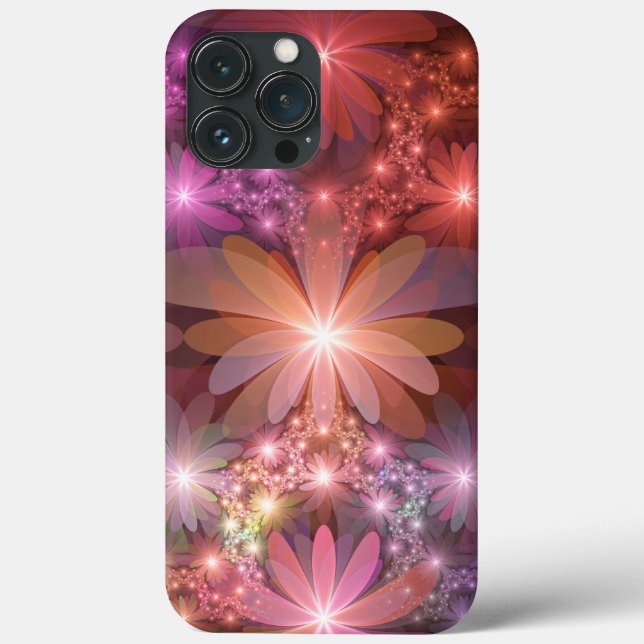 Bed av blommor, färglös shiny-Abstrakt, fractal ko (Baksida)