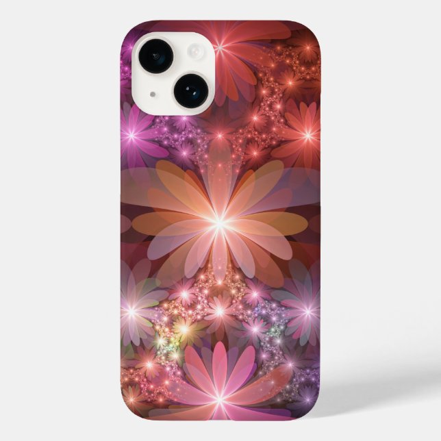Bed av blommor, färglös shiny-Abstrakt, fractal ko (Baksida)