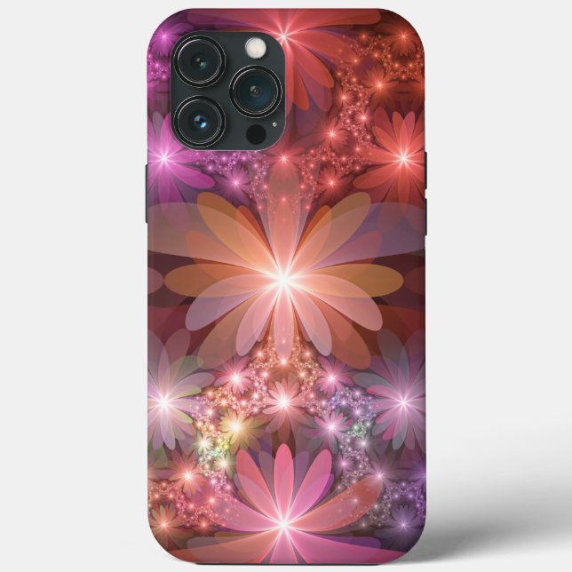 Bed av blommor, färglös shiny-Abstrakt, fractal ko (Baksida)
