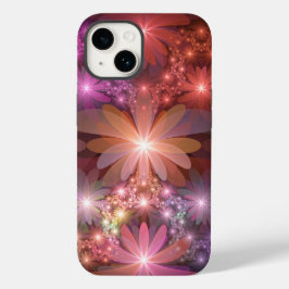 Bed av blommor, färglös shiny-Abstrakt, fractal ko