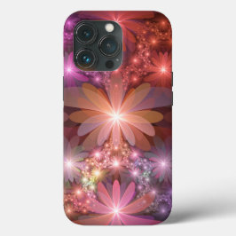Bed av blommor, färglös shiny-Abstrakt, fractal ko