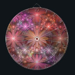 Bed av blommor, färglös shiny-Abstrakt, fractal ko Darttavla<br><div class="desc">En bädd av blanka fantasinblommor,  en unik luminös blommigt. Design för ritytan med mera.</div>