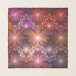 Bed av blommor, färglös shiny-Abstrakt, fractal ko Sjal<br><div class="desc">En bädd av blanka fantasinblommor,  en unik luminös blommigt. Design för din sjal med mera.</div>