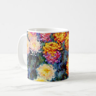 Bed av Chrysanthemums från Monet Kaffemugg