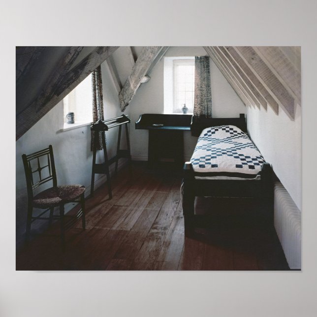 Bed, bogserräl designad av Ford Madox Brown Poster (Framsidan)