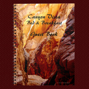 Bed & Breakfast Guest Bok, Southwest Canyon B&B Anteckningsbok Med Spiral