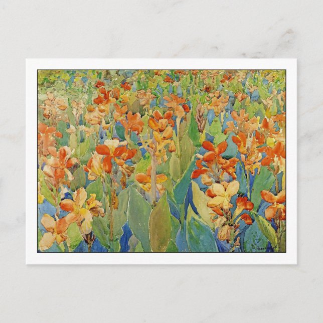 Bed Flowers av Maurice Prendergast Vykort (Framsida)