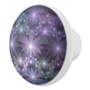 Bed Flowers Trendig Shiny Abstrakt Fractal Art Knopp