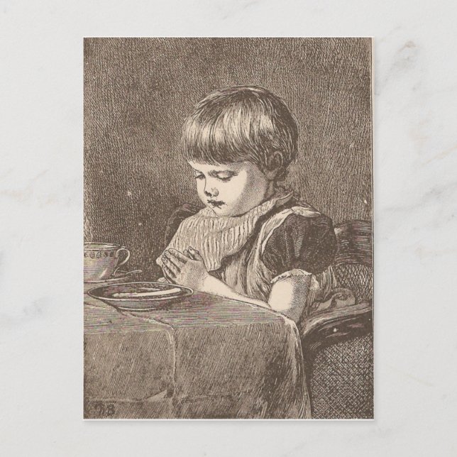 Bed för måltid vykort (Framsida)