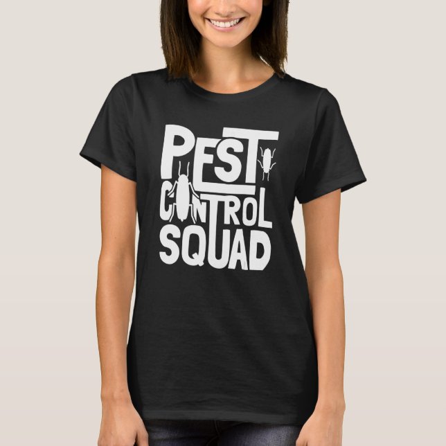 Bed Kryp Pest Control Square Pest Controller T Shirt (Framsida)