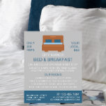 Bed-Logotyp, Bed & Breakfast-inkvarteringsalternat Flygblad<br><div class="desc">Bed-Logotyp,  Bed & Breakfast-annonsering för inkvartering med hjälp av Affärskortet Store.</div>