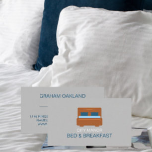 Bed-Logotyp, bostad och frukost-logi Visitkort
