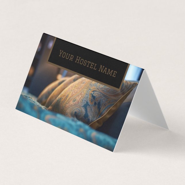 Bed och Breakfast Hostel Brown Photo Old Snyggt Visitkort (Framsida)