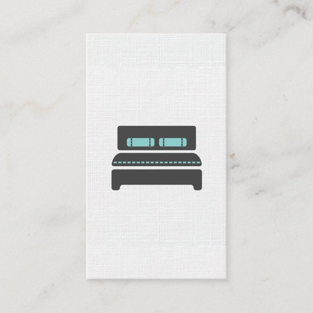 Bed och Breakfast / Linen Mönster Visitkort (Framsida)