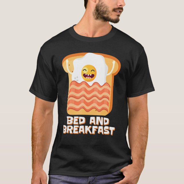 Bed- och frukost-brödsbröst t shirt (Framsida)