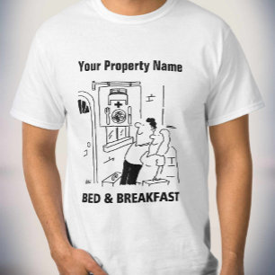 Bed och frukost Tecknad T-Shirt