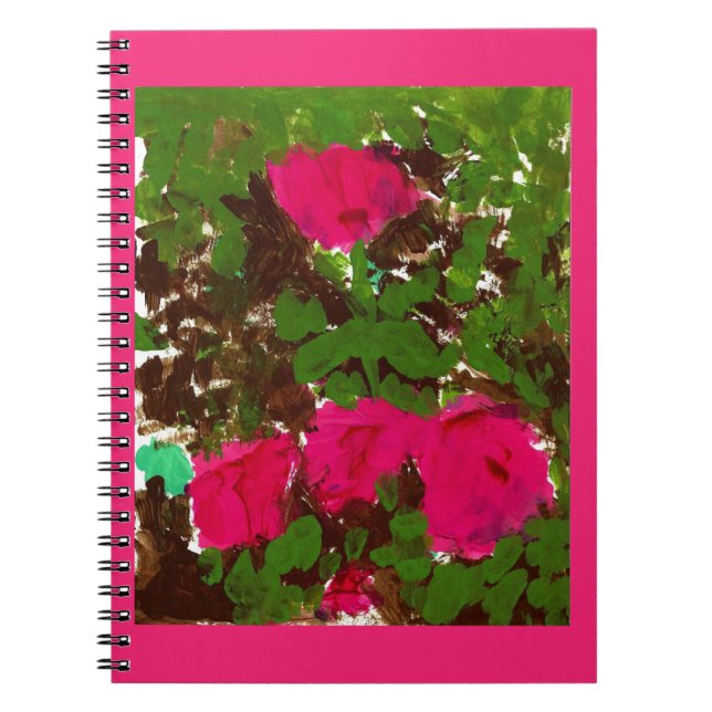 Bed of Roses Classic Notebook Anteckningsbok (Framsidan)