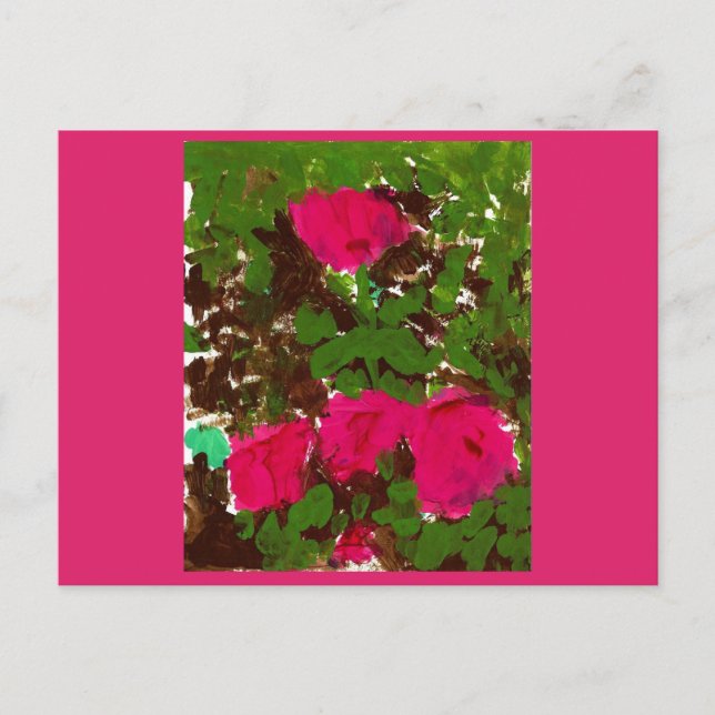 Bed of Roses  Vykort (Framsida)