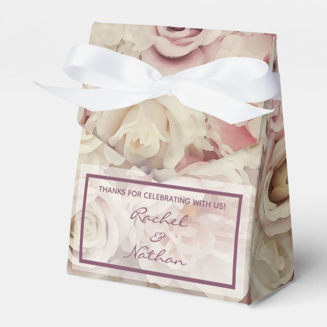 Bed Ro bröllopsfavoriter för Tält Stil Boxes Presentaskar (Framsidan Sidan)