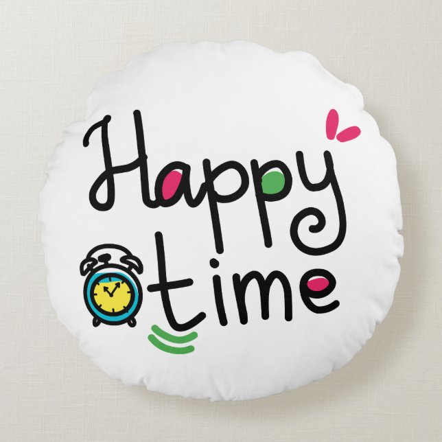 BED ROOM PILLOW ANPASSAD DESIGN RUND KUDDE (Framsidan)